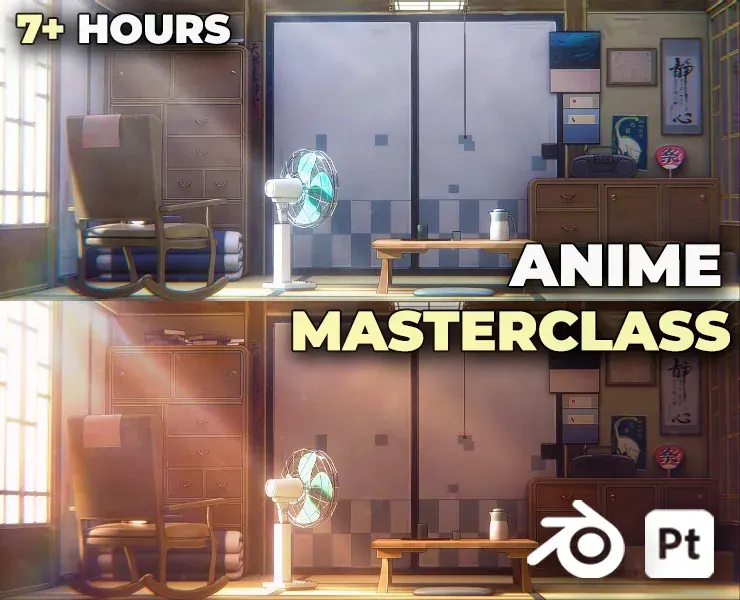 Anime Environment Masterclass - Blender & Substance Painter