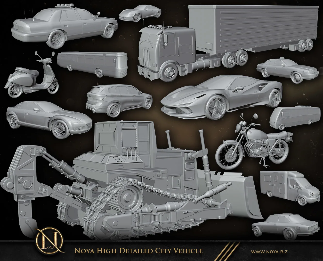 Noya High Detailed City Vehicle Models