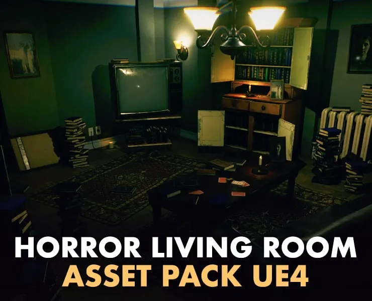 Horror Living Room – Asset Pack UE4