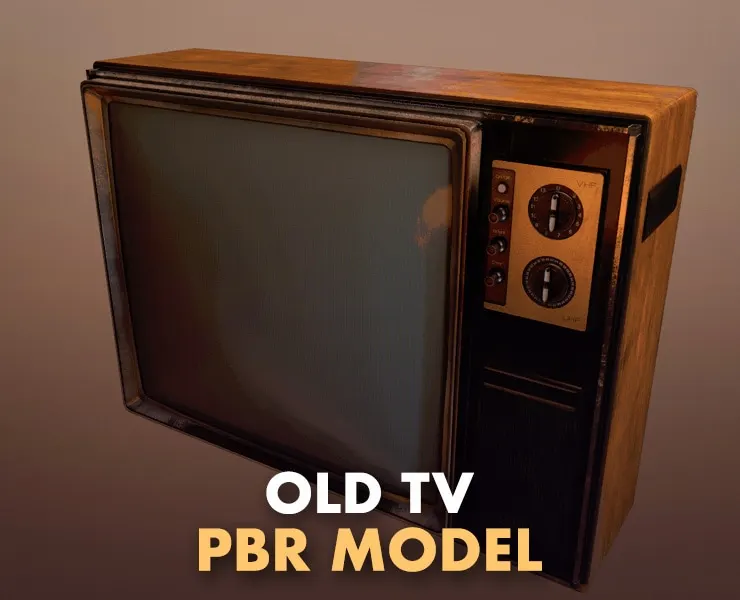 Old TV - PBR Model