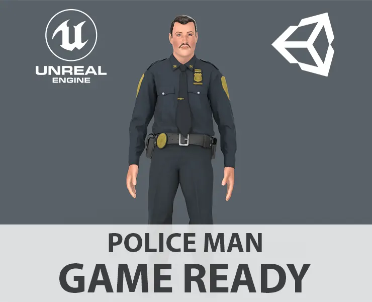 Police Man - Game Ready