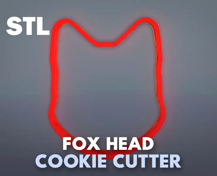 Fox Head Cookie Cutter