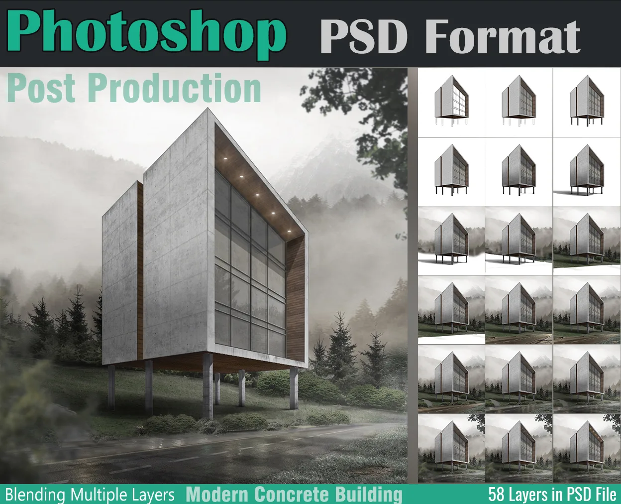 Concrete Building - PSD Open layer