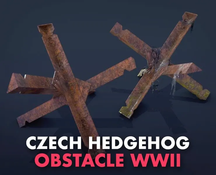 Czech Hedgehog Obstacle WWII