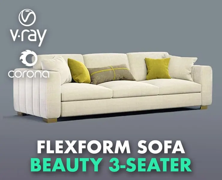 Flexform Sofa Beauty 3-Seater