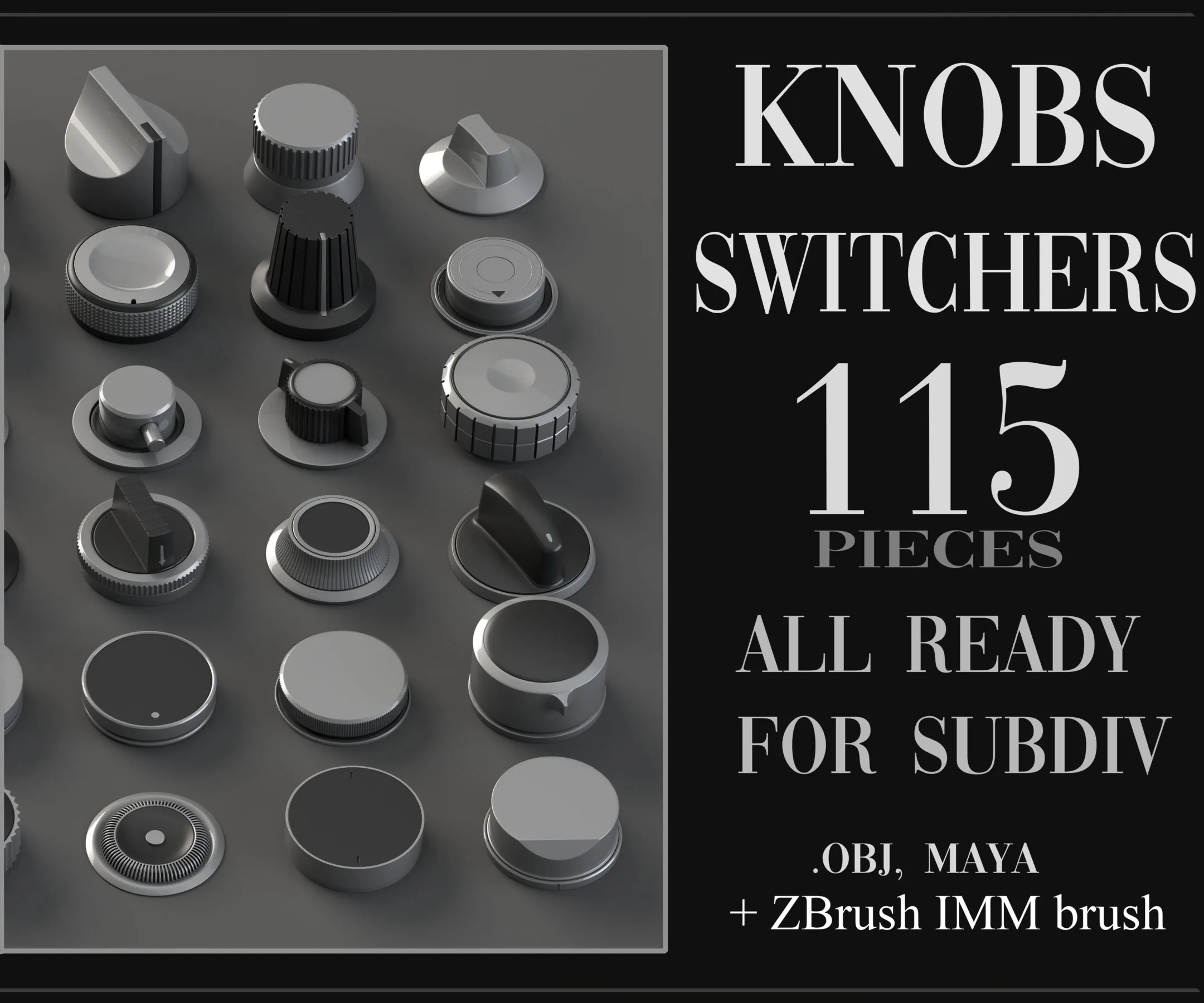 Knobs, Switchers Pack