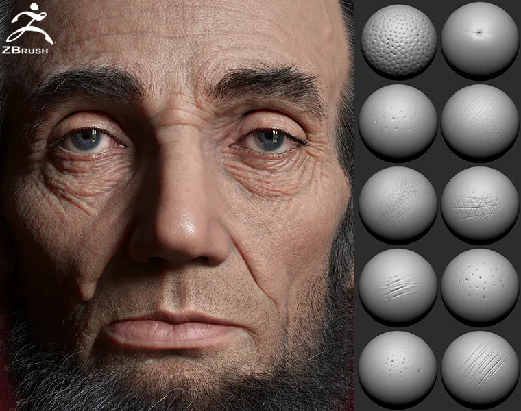 10 Realistic skin brush - Microdetails