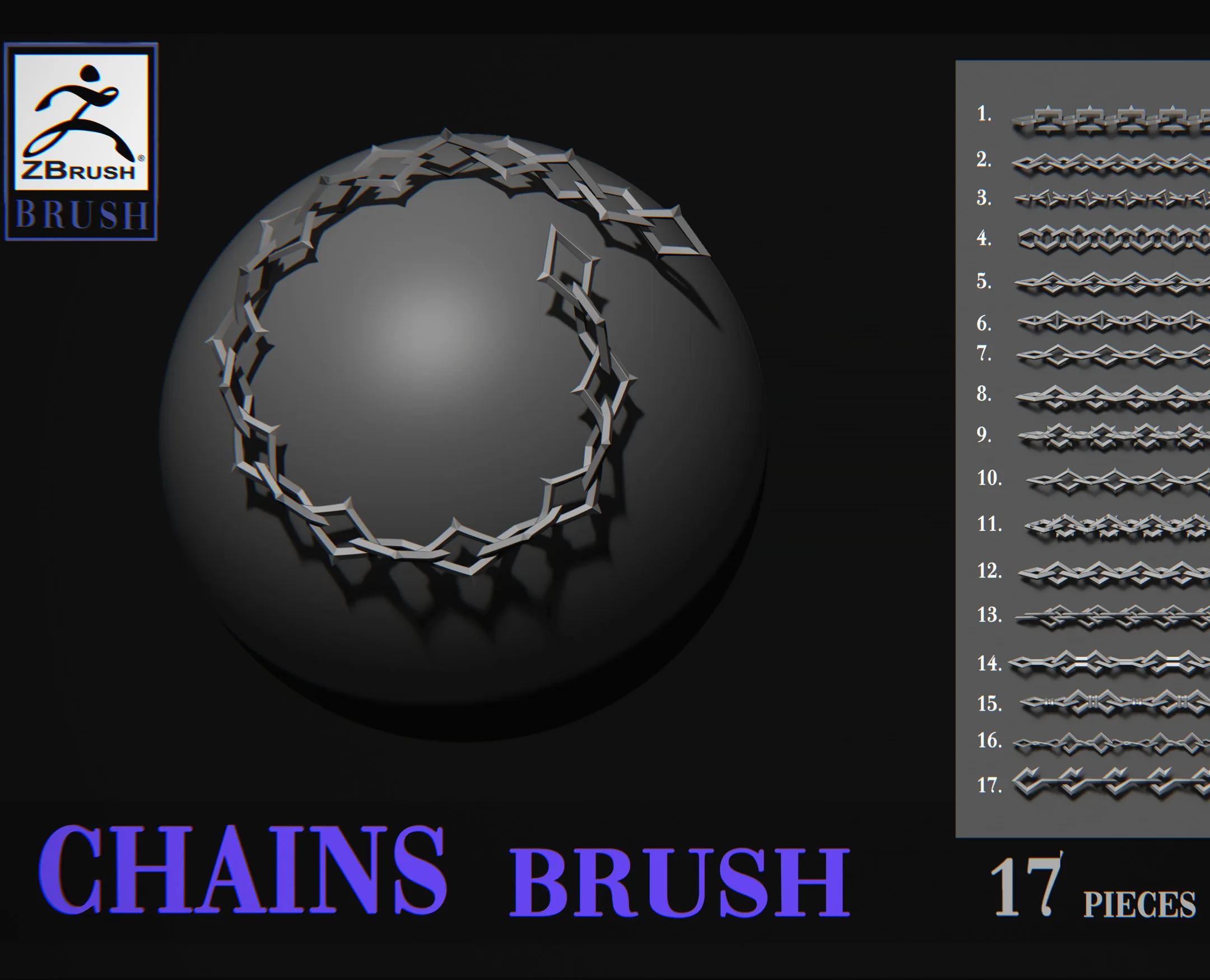 Chains brush