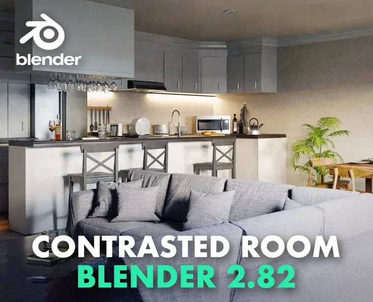 Contrasted Room Blender 2.82
