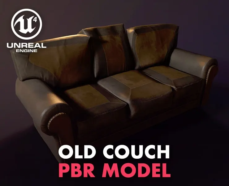 Old Couch - PBR Model