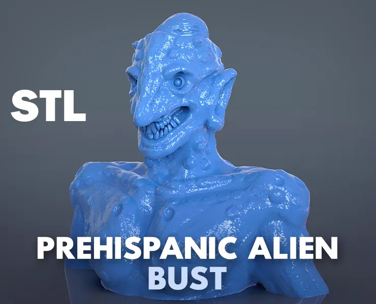 Prehispanic Alien Bust