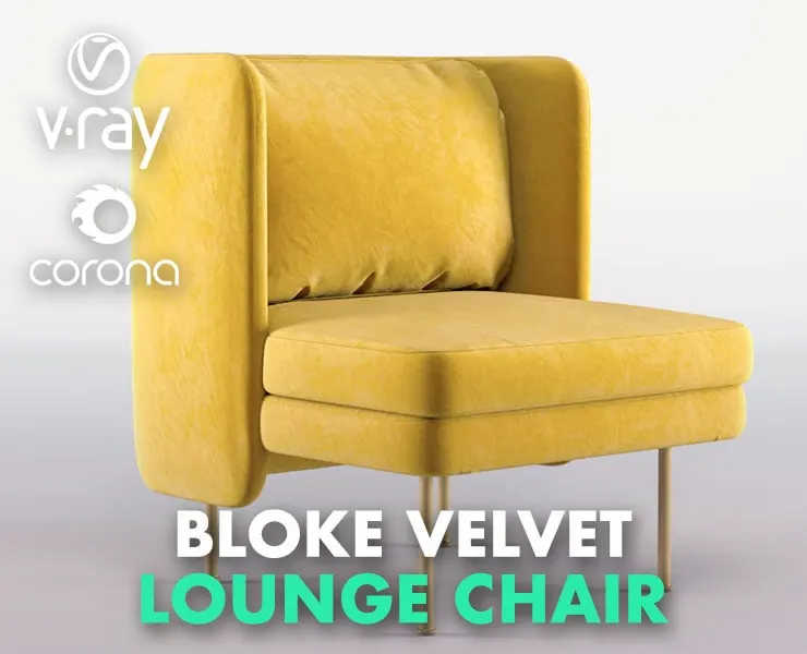 Bloke Velvet Lounge Chair