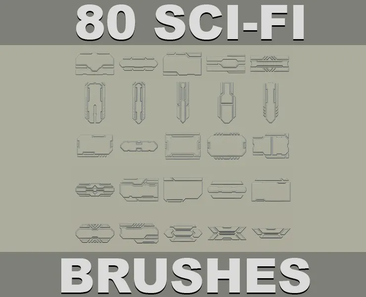 80 SCI-FI VDM and IMM Brushes Pack
