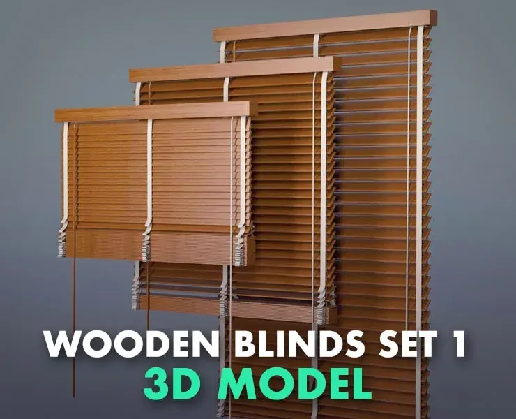 Set Blinds Wooden 1