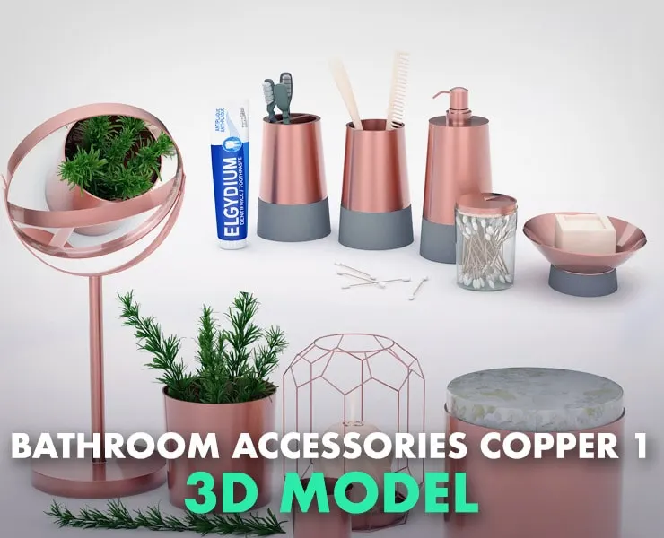 Bathroom Accessories Copper 1