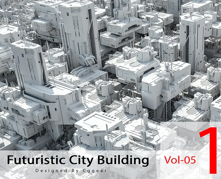 futuristic Sci-fi City Building pack vol 5