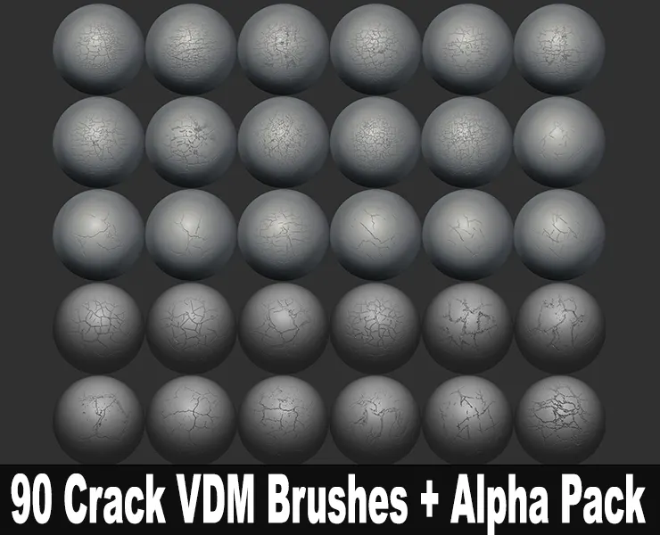 90 Crack VDM Brushes + Alpha Pack