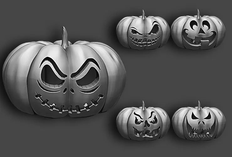 15 Halloween Pumpkin Base Mesh