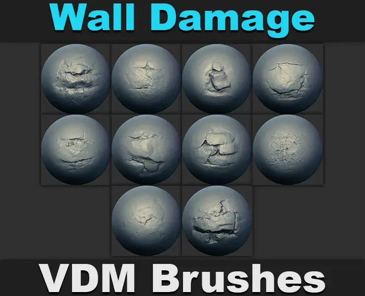 Wall Damage VDM Brushes Vol 3