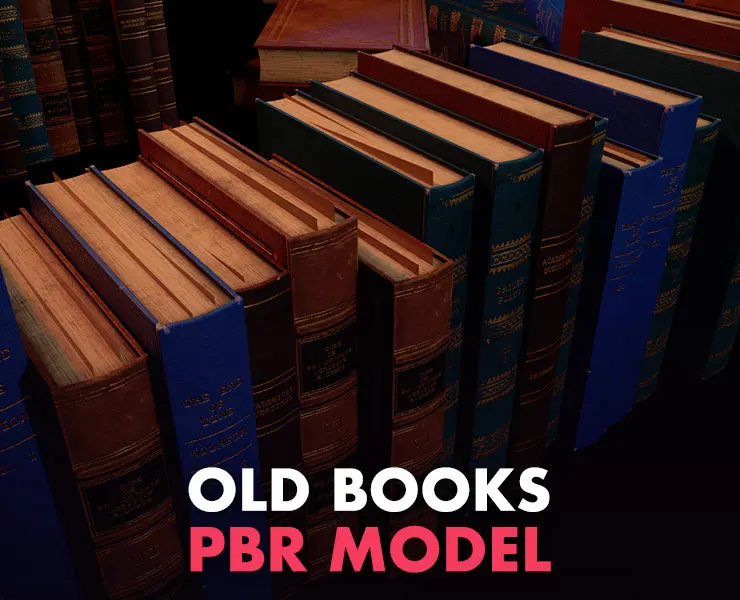 Old Books - PBR Model