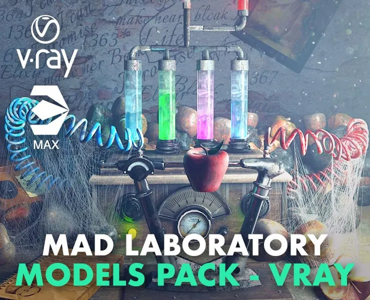 Mad Laboratory Models Pack For Vray