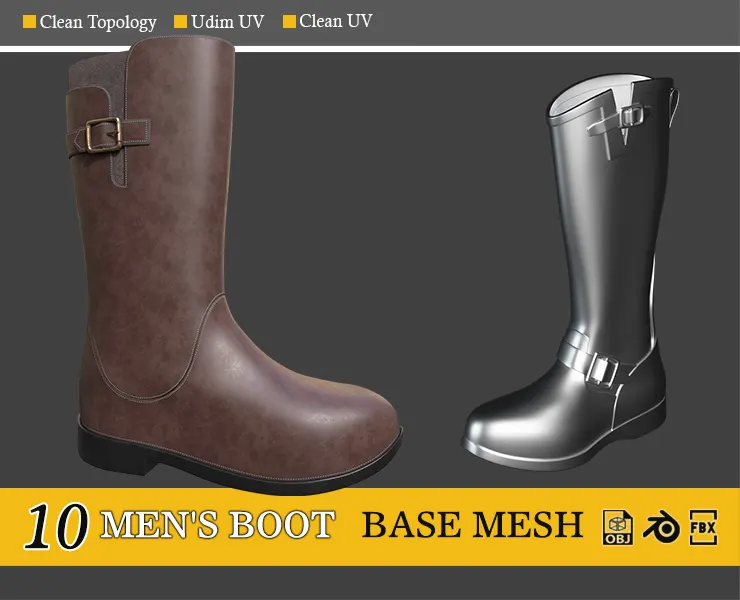 10 Base Mesh men's boot - vol-01