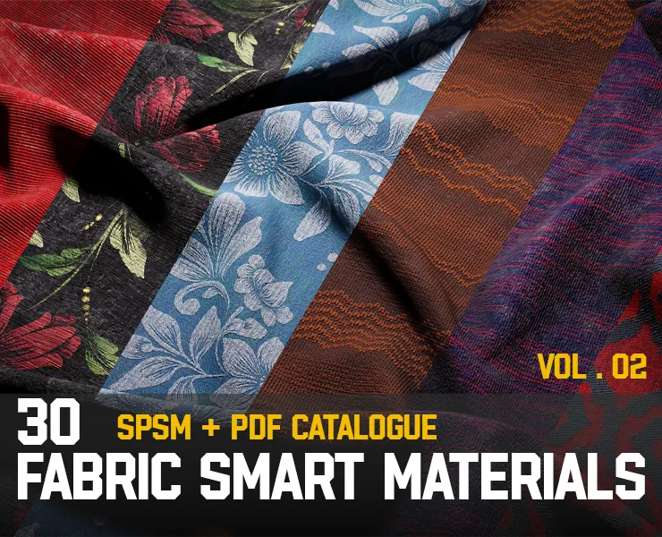 ” 30 High Detailed Fabric Smart Materials ” (vol.2)