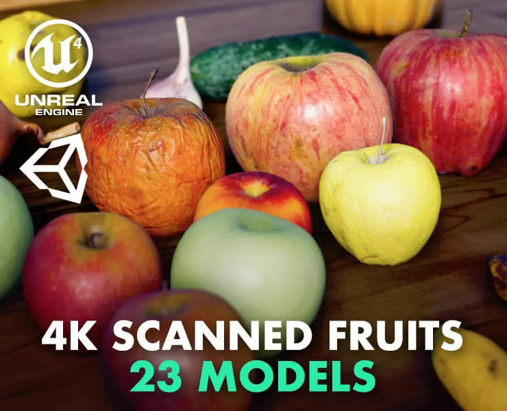 4K Scanned Fruits
