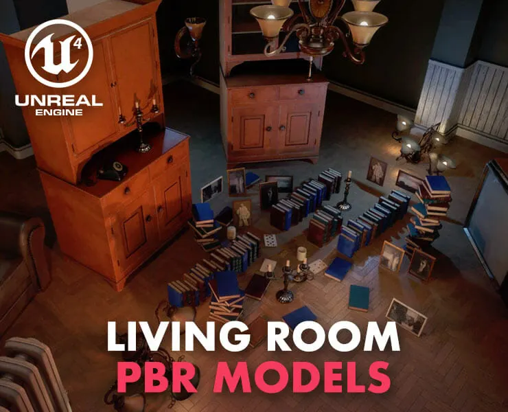 Living Room - PBR Models