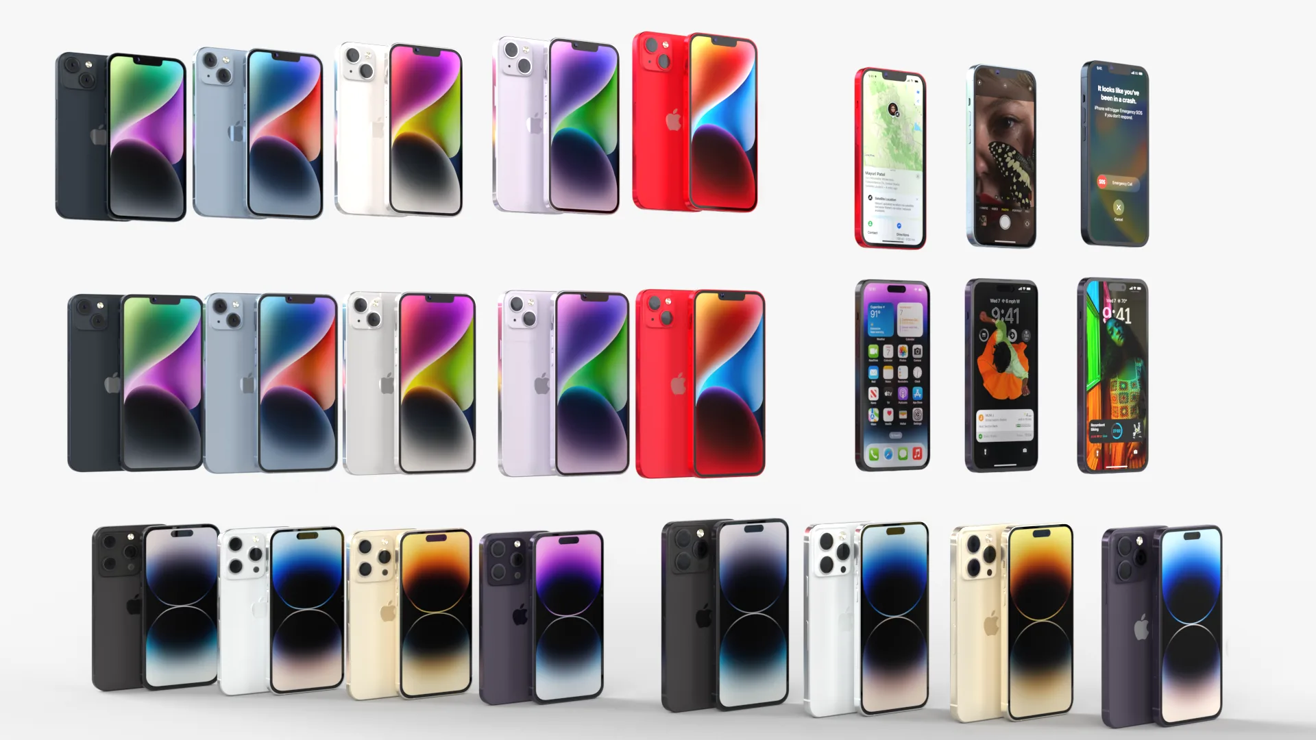 Apple iphone 14 All versions and all colors