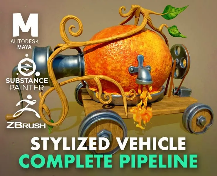 Stylized Vehicle Tutorial – Complete Gaming Pipeline - No Audio