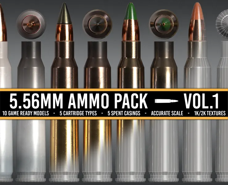 556MM Ammo Pack - 5.56x45MM Cartridges