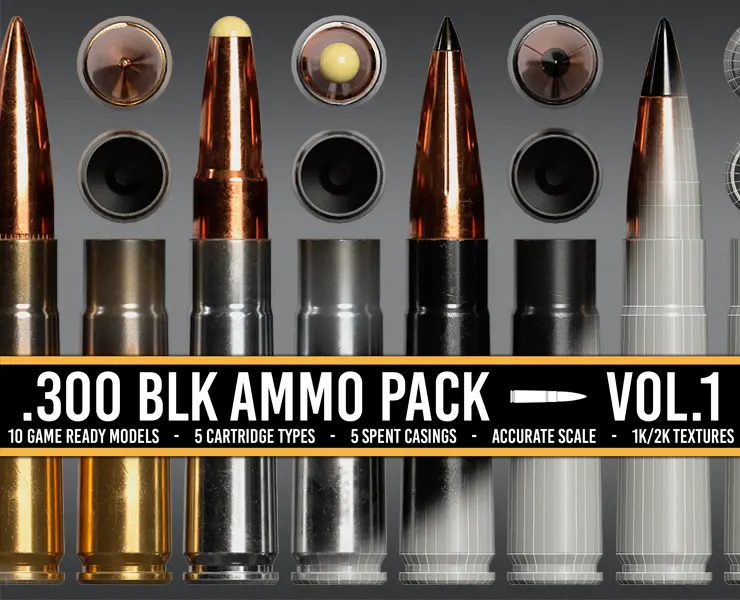 300 Blackout Ammo Pack – .300 AAC BLK Cartridges