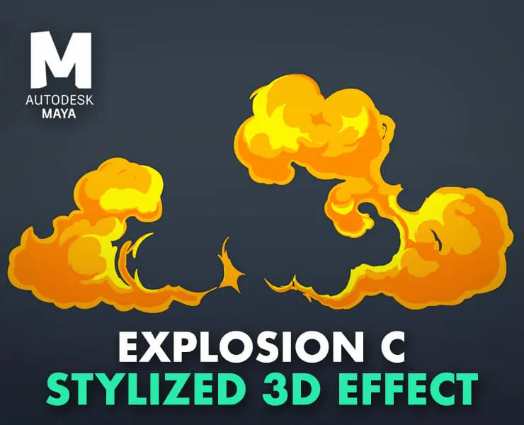 Explosion C – Stylized 3D Effect