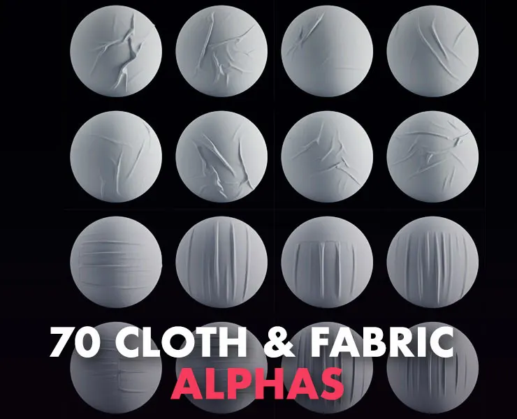 70 Cloth And Fabric Alphas (2k)