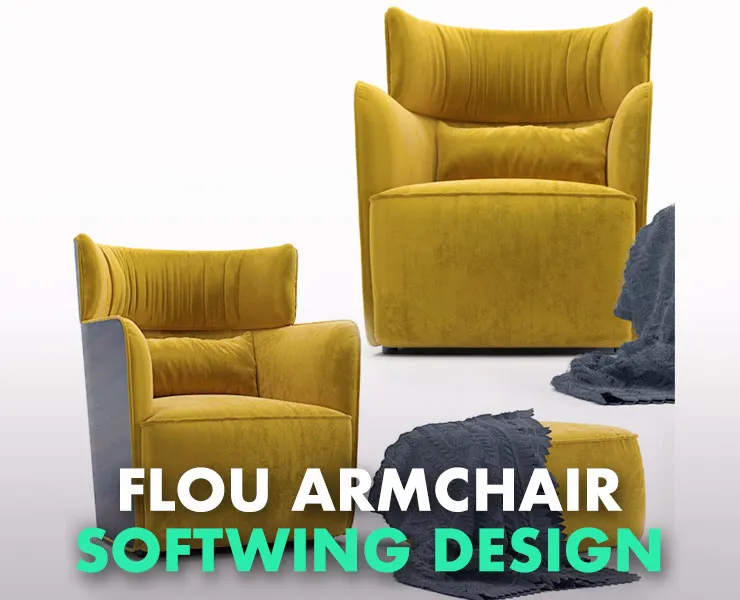 Flou Armchair Softwing Design Carlo Colombo