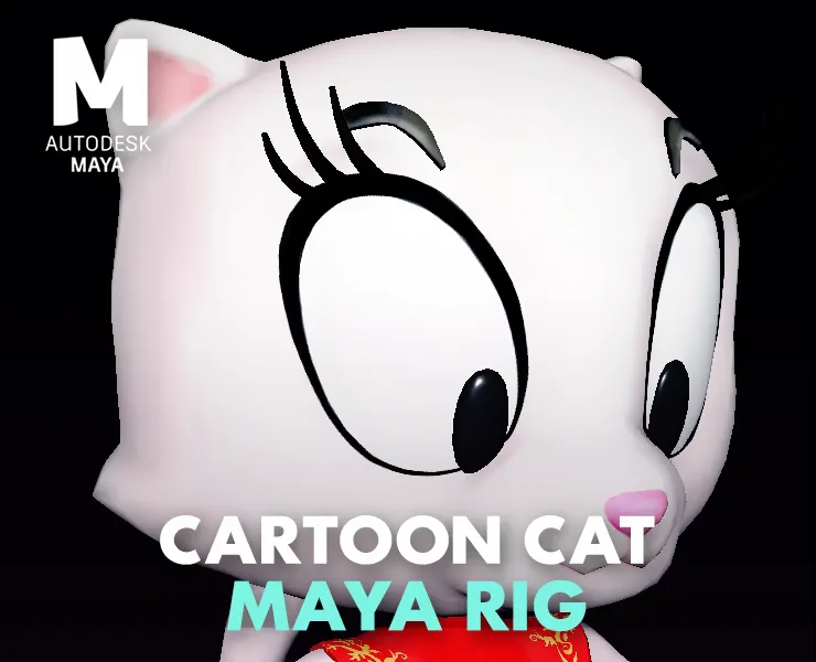 Cartoon Cat rigged character