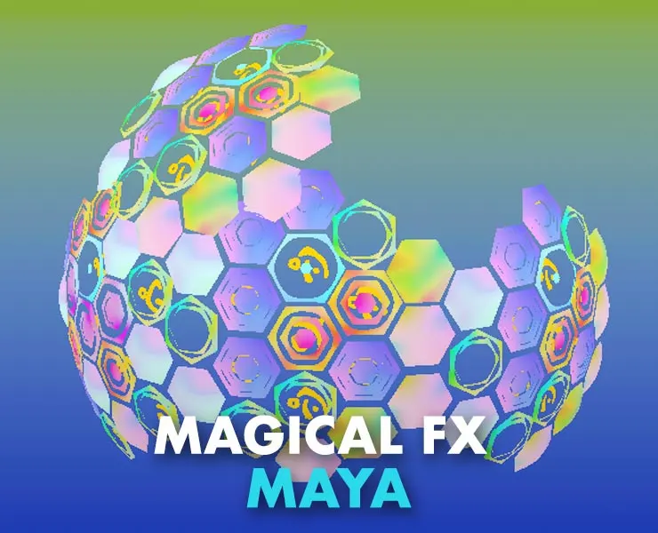 Magic Barrier FX Asset for Maya