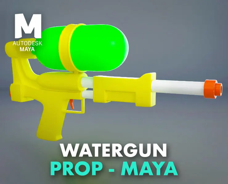 Watergun Prop for Maya