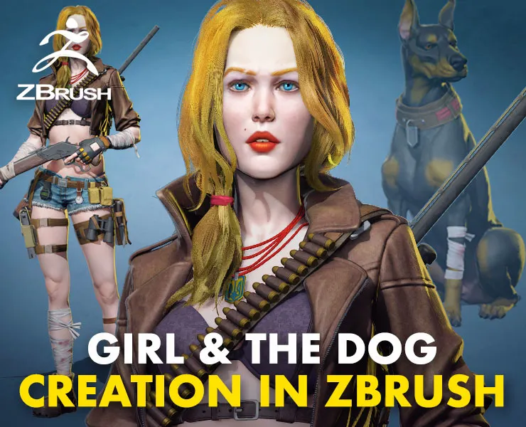 Girl & the Dog Creation in Zbrush