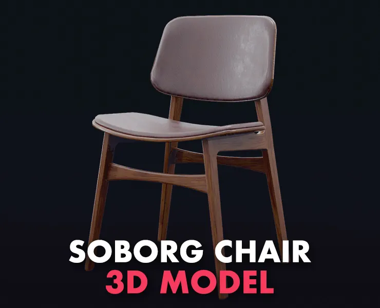 Soborg Chair Model-3052 Leather 96 & Oak Smoked