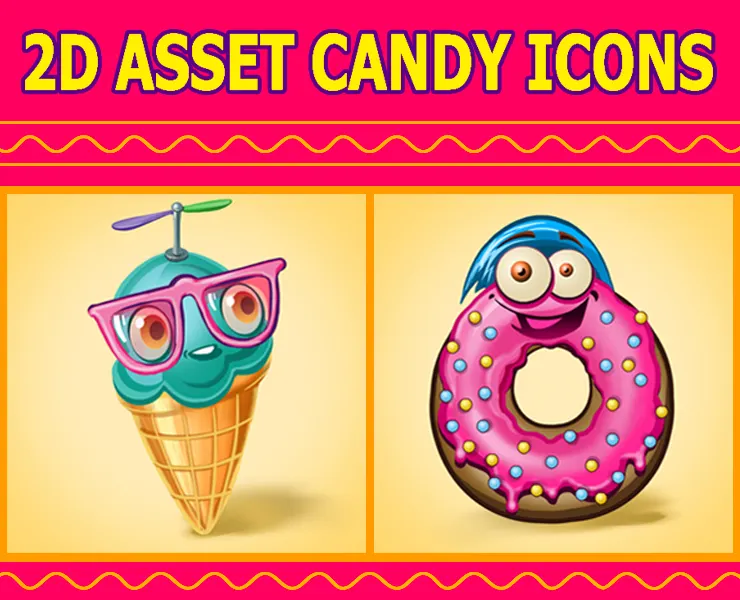 2D Asset Candy Icons