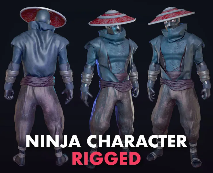 Ninja Game Ready PBR Character