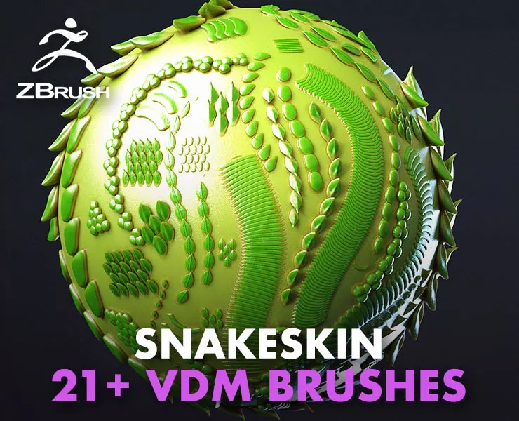 Zbrush - Snakeskin - 21+ VDM Brushes