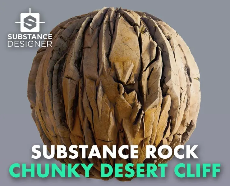 Substance Rock Chunky Desert Cliff