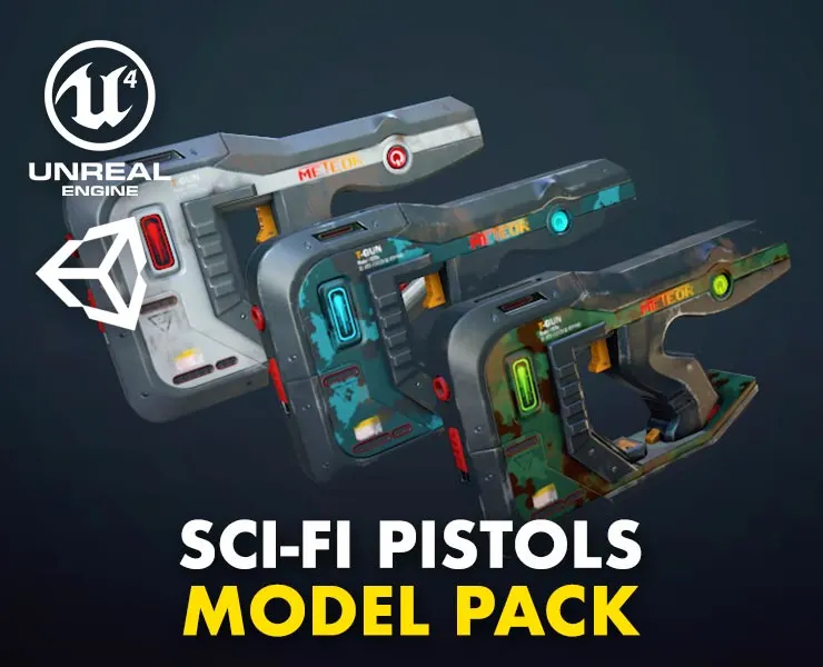 Sci-fi Pistols Vol Pack