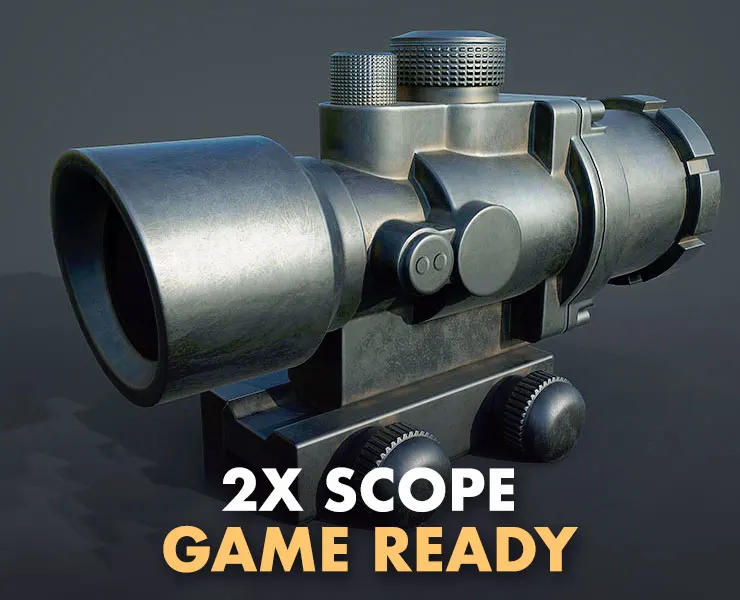 2x Scope Game Ready Asset