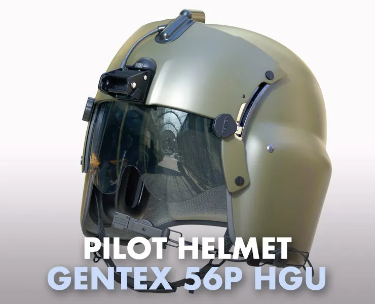 Pilot Helmet Gentex 56P HGU
