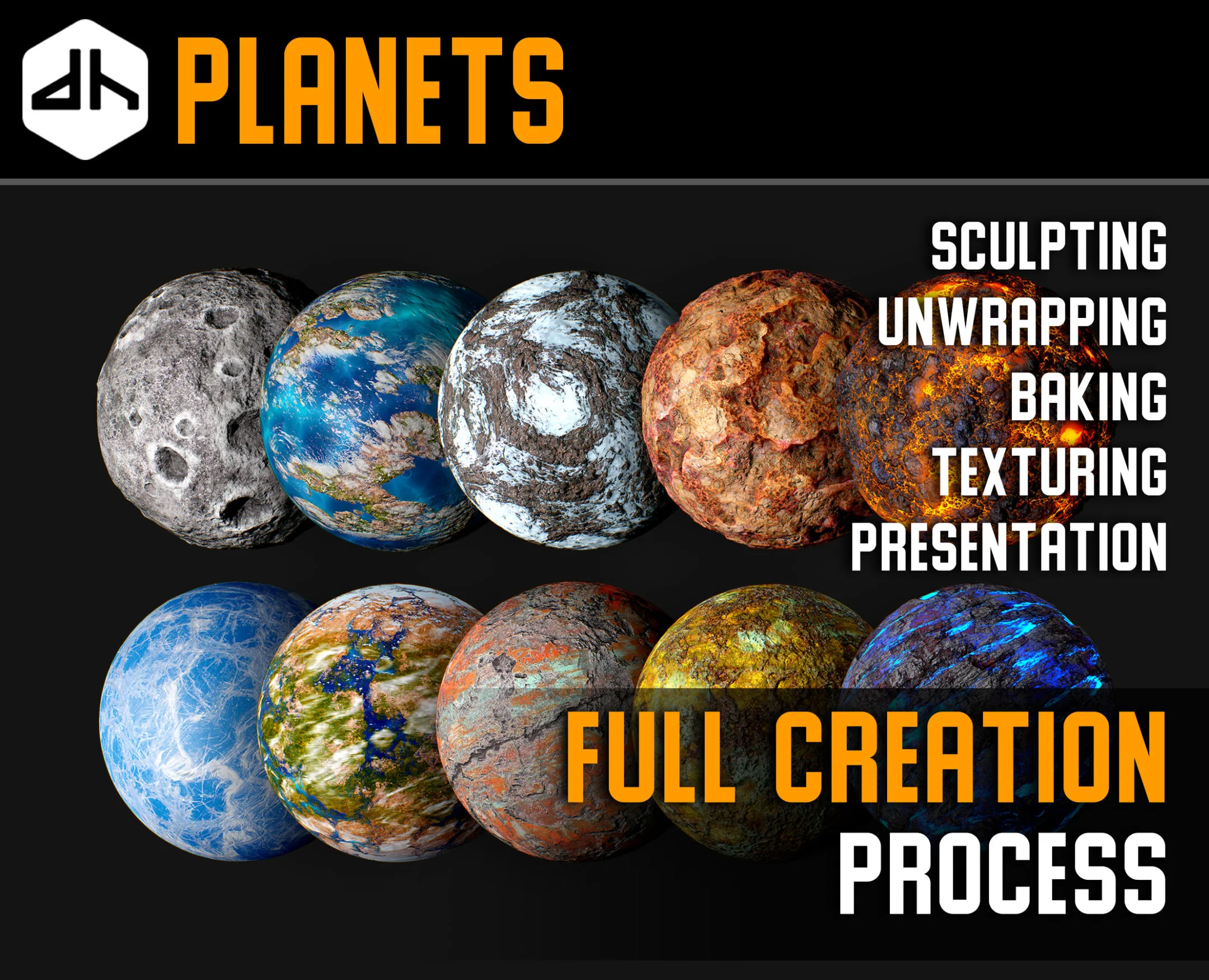 Planets Full Creation Process