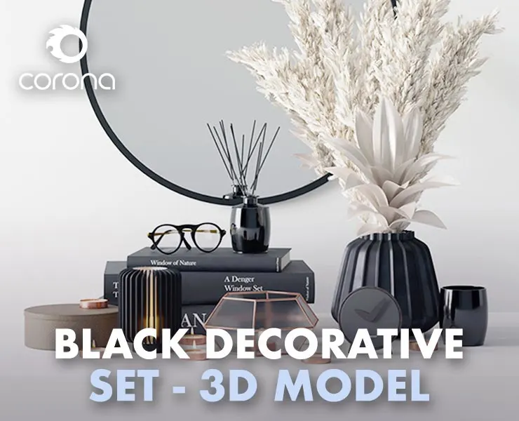 Black Decorative Set